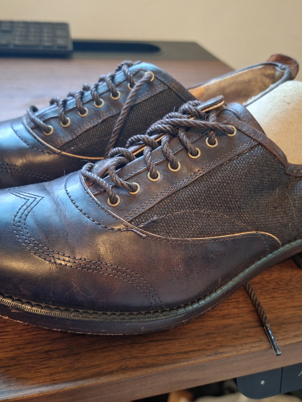 Timberland Boot Company Oxford Lace-up Shoe Casual Dark Brown